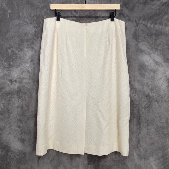 Pendleton Womens Knee Length Skirt Size 16 Wool Blend Lined Textured Old Money - Picture 5 of 10